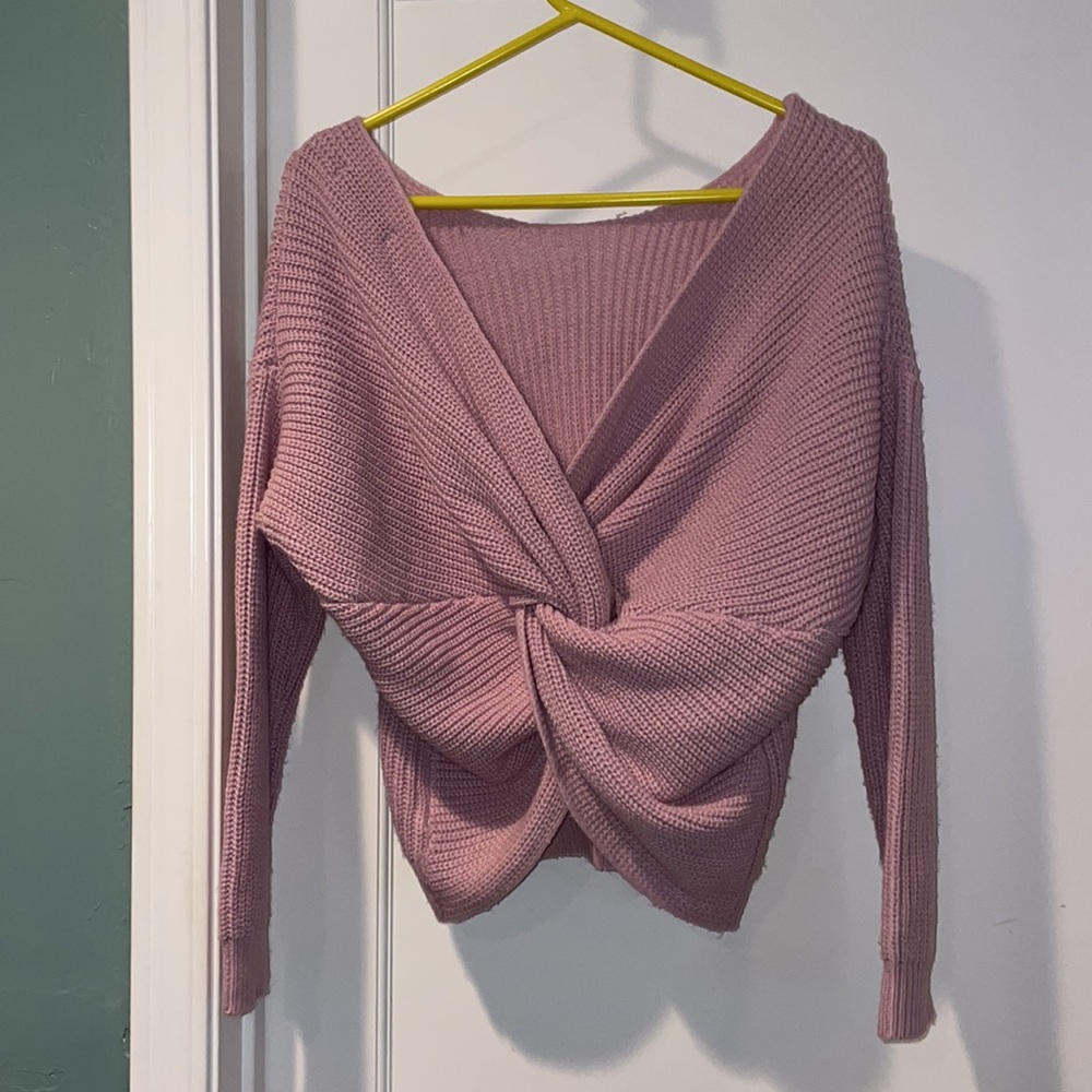 SWEET & SINFUL pink sweater